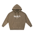 Snow Washed Tape Raw Edge Hoodie